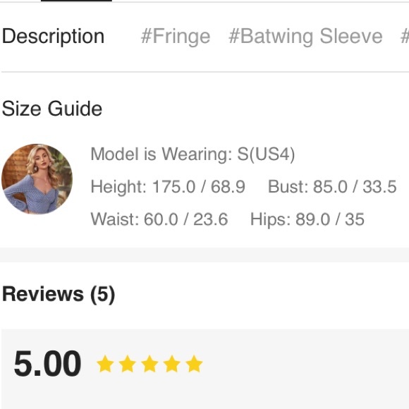 Blue and White Striped Multi Color Tassel Top Size Small - Picture 8 of 13